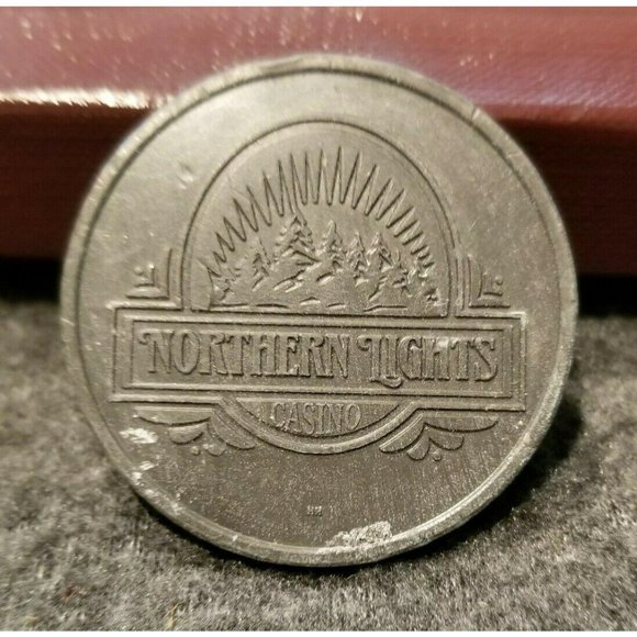 Northern Lights Casino Token Coin Double Sided 1.5 inch Commemorative SC228 - Picture 2 of 2